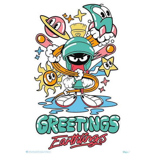 Trend Setters Looney Tunes Greetings Earthlings Mightyprint Wall Art MP17240583